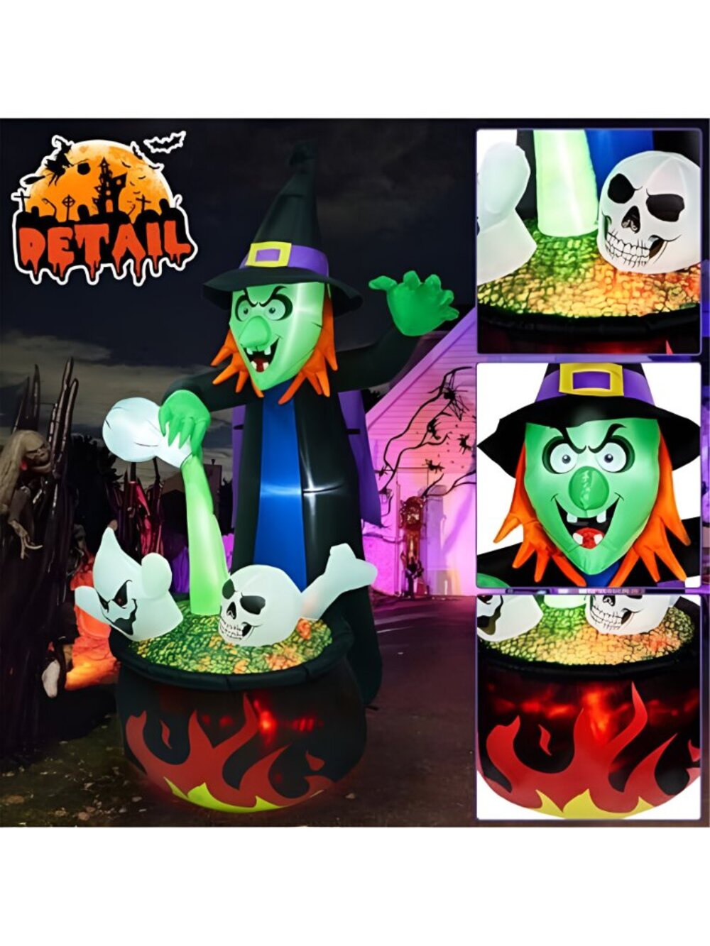 Halloween LED Decorations, Outdoor Inflatable - Picture 3 of 6